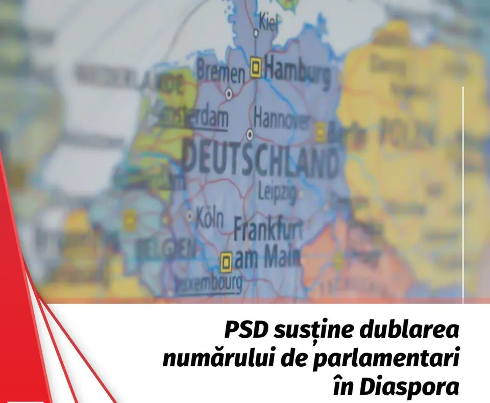 PSD anunță că va susține dublarea numărului parlamentarilor din Diaspora