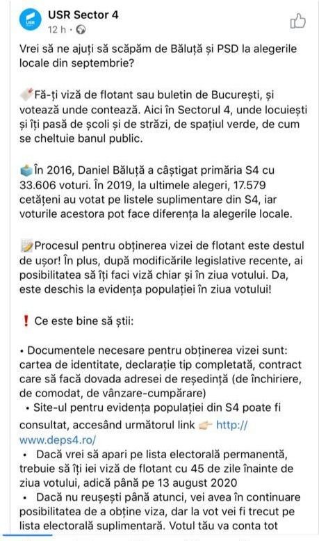 Delir total la USR! Au spus pe față că vor să câștige alegerile îndemnând simpatizanții lor să facă ilegalități