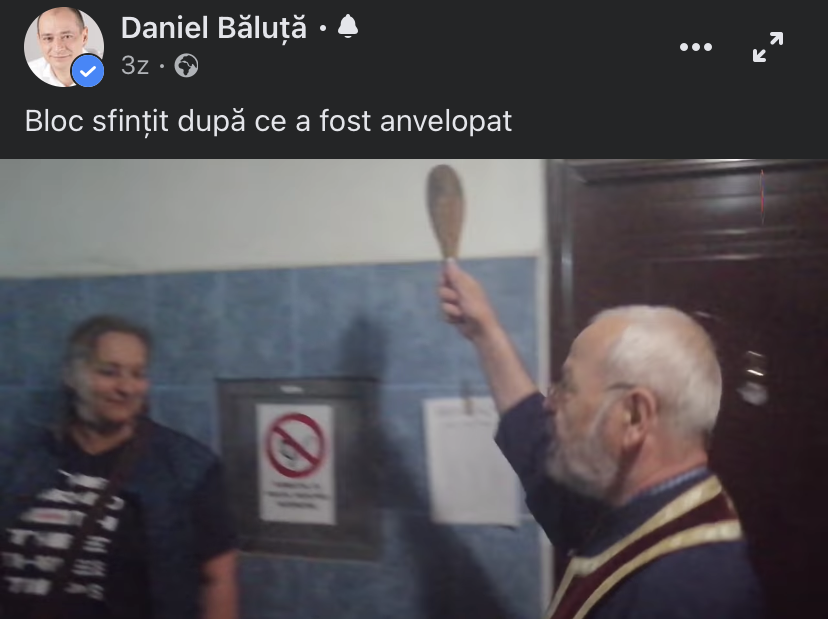 Tolontan dă cu subsemnatul, Băluță sfințește blocuri