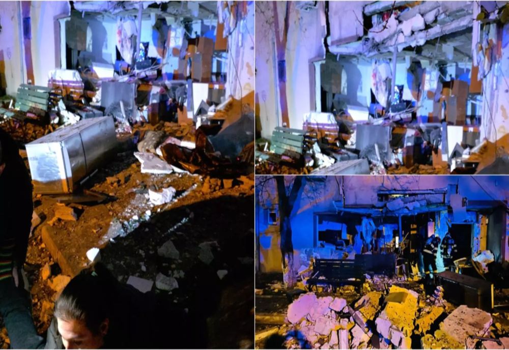 Explozie puternică într-un bloc din Buftea. Cinci persoane, între care și un minor, au fost rănite