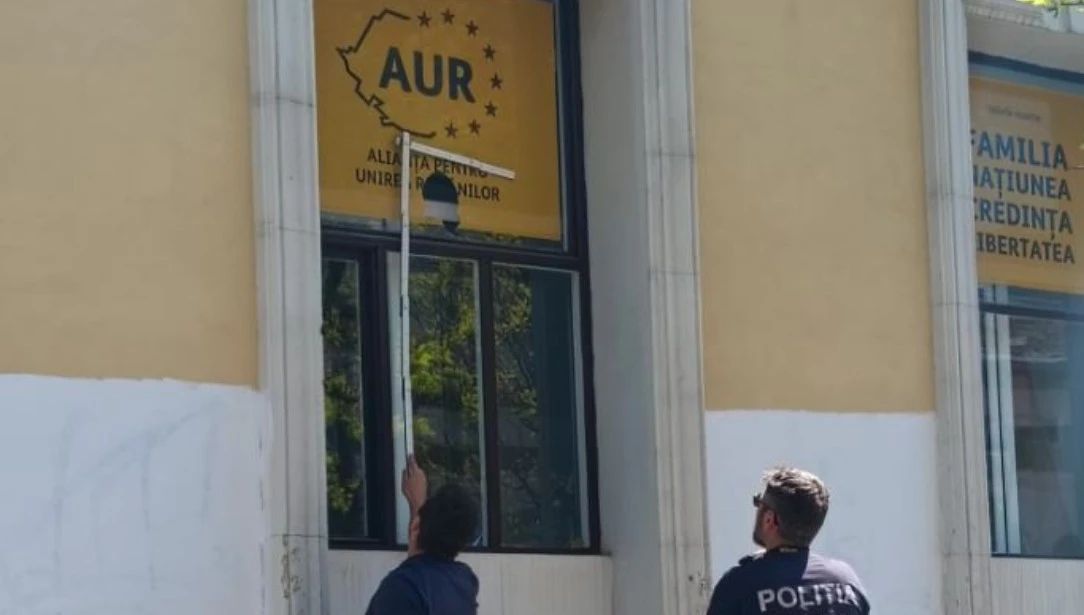 Sediul AUR Cluj, vandalizat după demiterea Guvernului