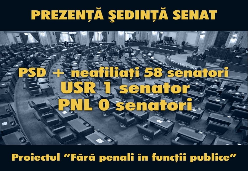 PSD ii arată pe penalii care strigă "Fără penali!"