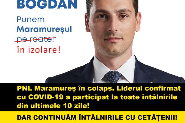 PNL-ul urlă că numărul de cazuri COVID crește, dar ei merg infectați printre oameni, de dragul campaniei electorale!
