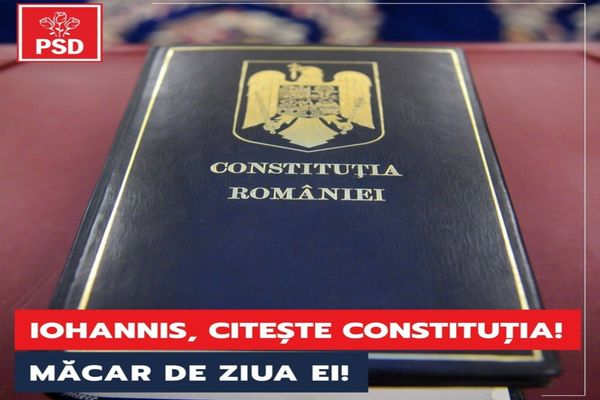 Un dar pentru președinte, cu solicitarea de a respecta dreptul PSD 