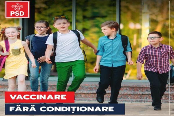 PSD respinge categoric orice discriminare pe criterii de vaccinare în cazul copiilor