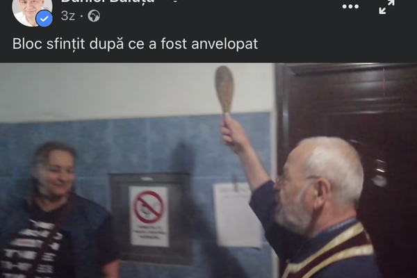 Tolontan dă cu subsemnatul, Băluță sfințește blocuri