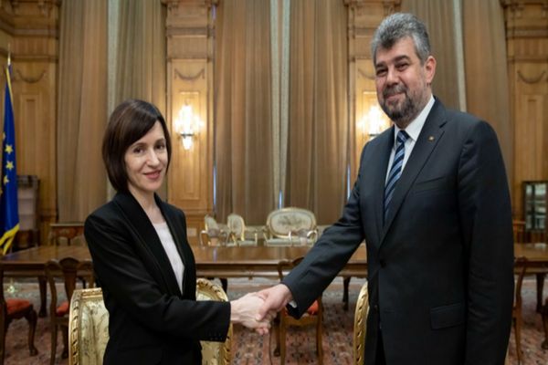 Marcel Ciolacu, întrevedere cu Maia Sandu, la București