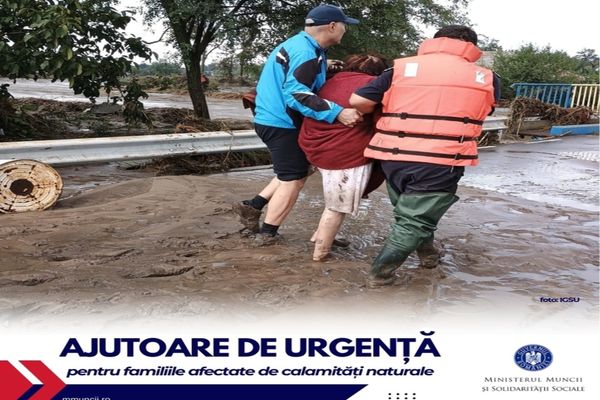 AJUTOARE DE URGENȚĂ DE 100 DE MILIOANE DE LEI PENTRU SPRIJINIREA A APROXIMATIV 6.500 DE FAMILII ȘI PERSOANE SINGURE AFECTATE DE FURTUNI, INUNDAȚII LI ALUNECARI DE TEREN