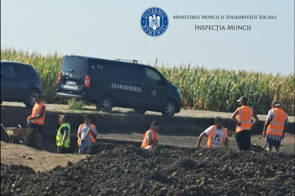190 DE MUNCITORI FĂRĂ FORME LEGALE DEPISTAȚI DE ȘANTIERUL AUTOSTRĂZII A7