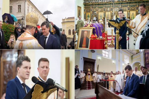 NICUȘOR DAN A PARTICIPAT LA ÎNMORMÂNTAREA CARDINALULUI MUREȘAN: ROMÂNIA PARE CĂ ȘI-A PIERDUT REPERELE