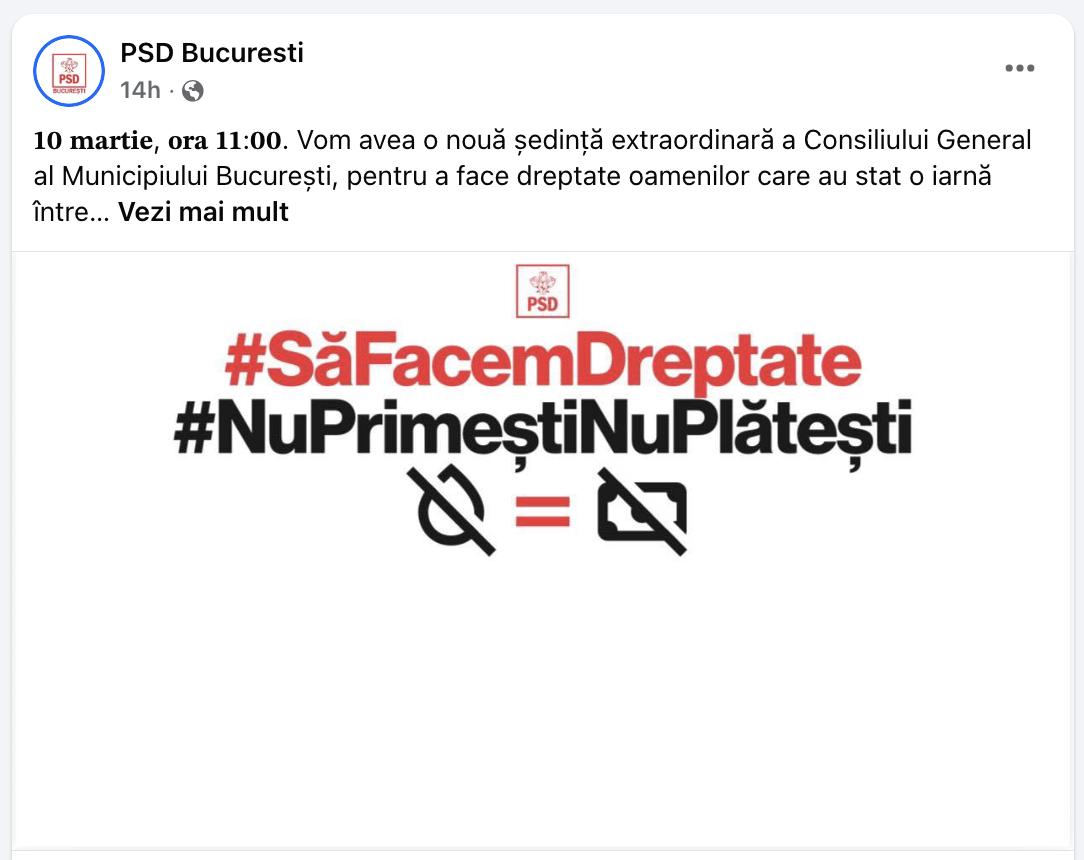 organizatia psd bucuresti